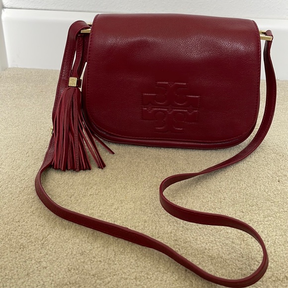 Tory Burch Crossbody Flap Bag with Tassel - Picture 1 of 8